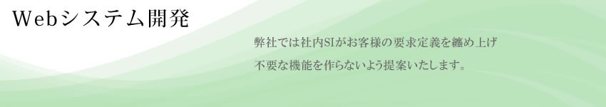 Webシステム制作